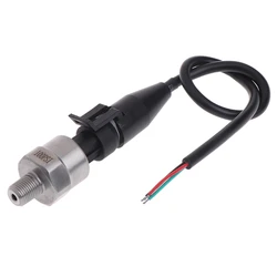 2023 DC5V 1/8NPT Pressure Transducer Transmitter Sensor Stainless Steel Oil Air Water