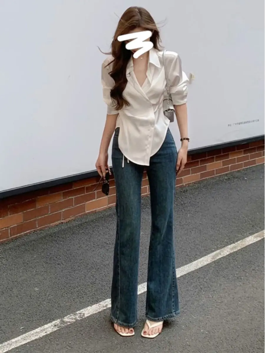 French Polo Long-sleeved Shirt 2025 Autumn New Style Slim Cardigan for Women