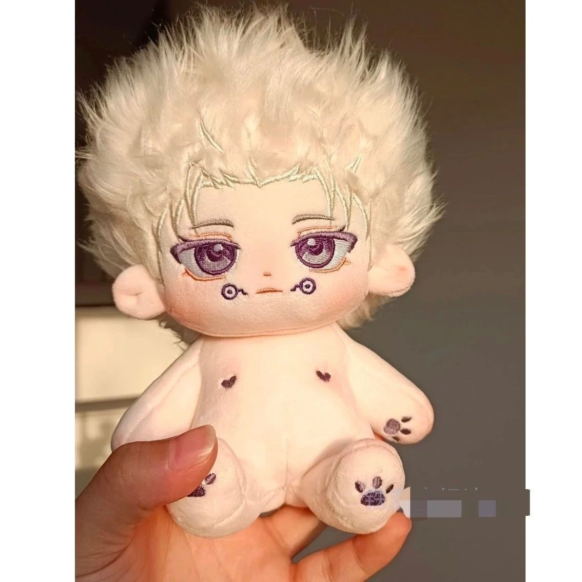 Muñeca de algodón de Anime, disfraz de Jujutsu Kaisen Inumaki Toge, disfraz de bebé desnudo peludo, figuras de cambio, marioneta Adorable, regalo de lana