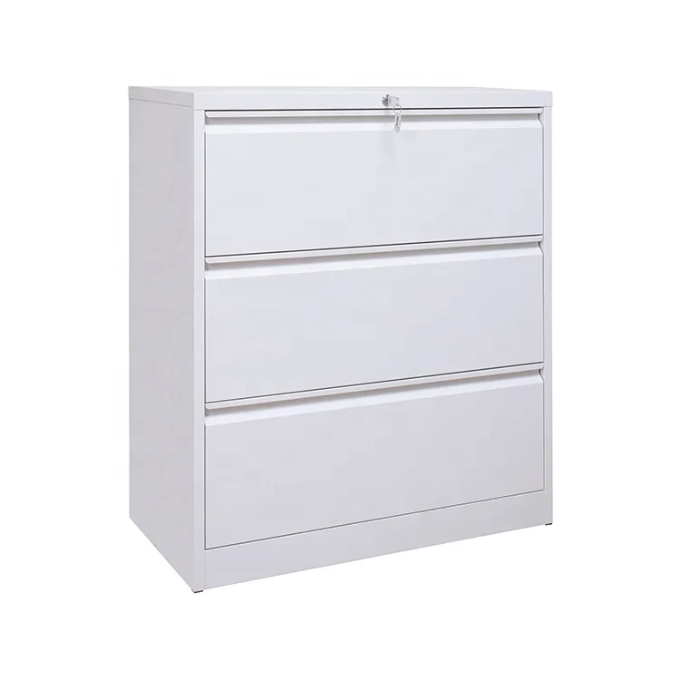 Steel office filing cabinet Metal horizontal office filing cabinet with drawers