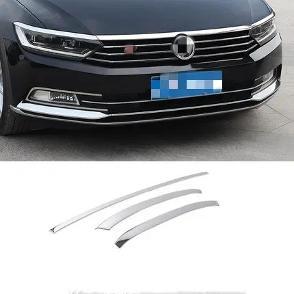 

Front Bumper Grille Trim Grill Decoration Strip Cover for Volkswagen vw passat b8 Car Exterior Accessories