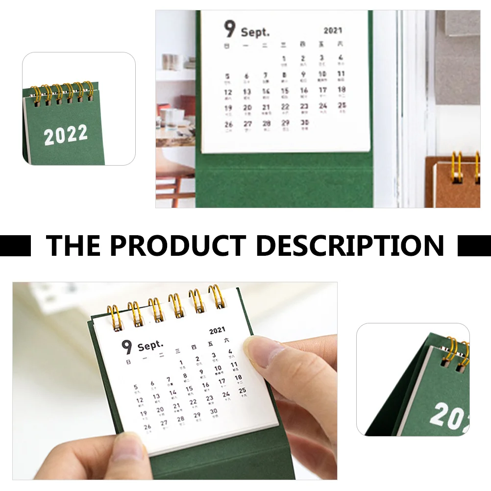 4 Pcs Standing Flip Calendar 2022 Desktop 2023 Table Decorations New Year Mini Easel