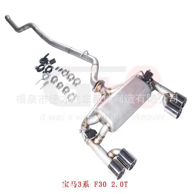 

Suitable for BMW 3 Series F30 2.0T changed to GFC mid-tail four-valve exhaust modified sports car sound wave