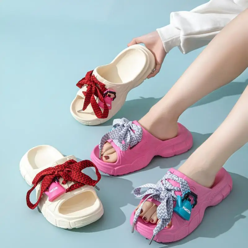 EVA Casual Slippers Women Home Fashion Designer Shoes Girls Trend Summer Beach Slides Flats Soft Indoor Platform Sandals Elegant