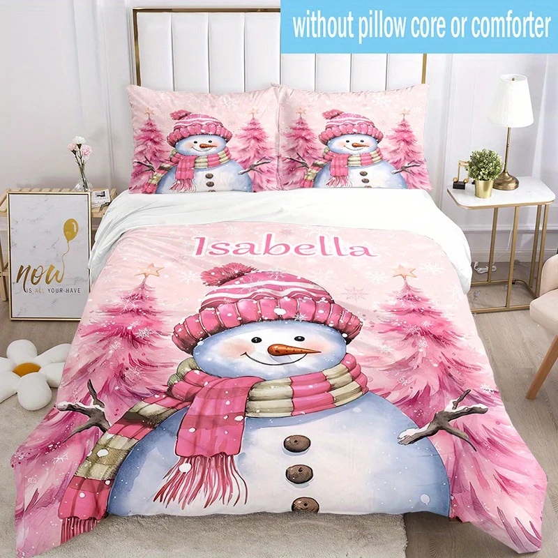 

Customized Name Bedding Set 3D Print Polyester Duvet Cover Single Twin Queen King Size for Home Decoration Birthday Gift