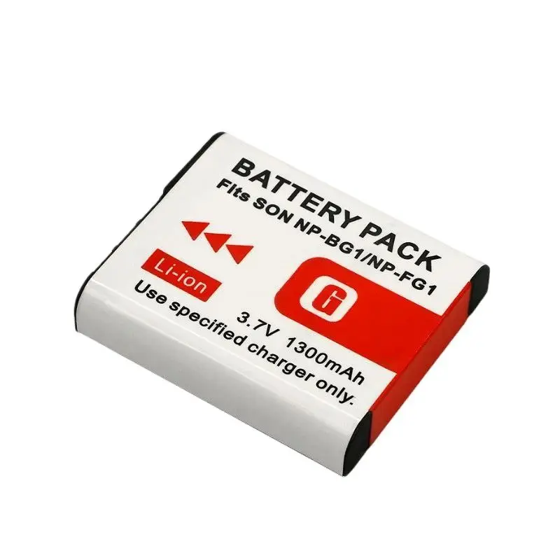 NP-BG1 FG1 3.7V 1300mAh Camera DSC-W300 W210 WX10 H70 HX5C Lithium Battery Pack