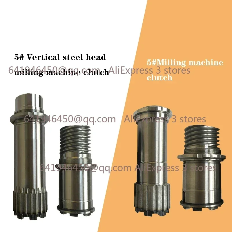 No. 5 Milling Machine Part Spindle Clutch Gear Hub Step Pulley Combine Upper And Lower Combined Gear A20 New 1pc