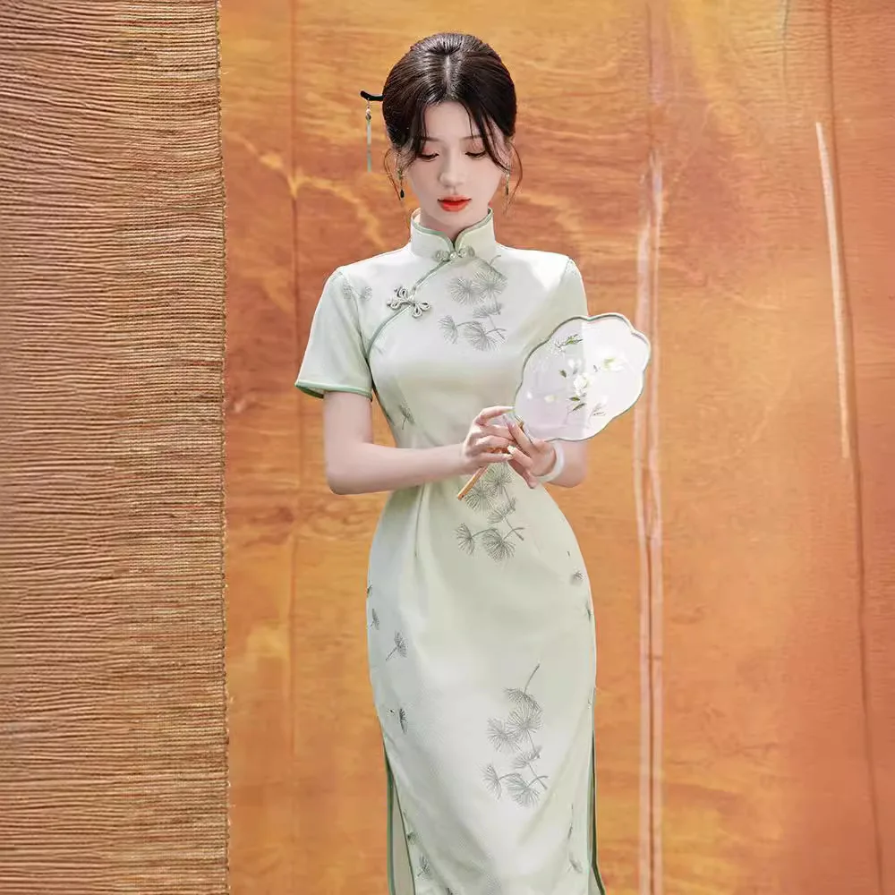 

Новая китайская версия: Летняя повседневная одежда для молодежи, нежный стиль, с косым воротником, маленький размер.