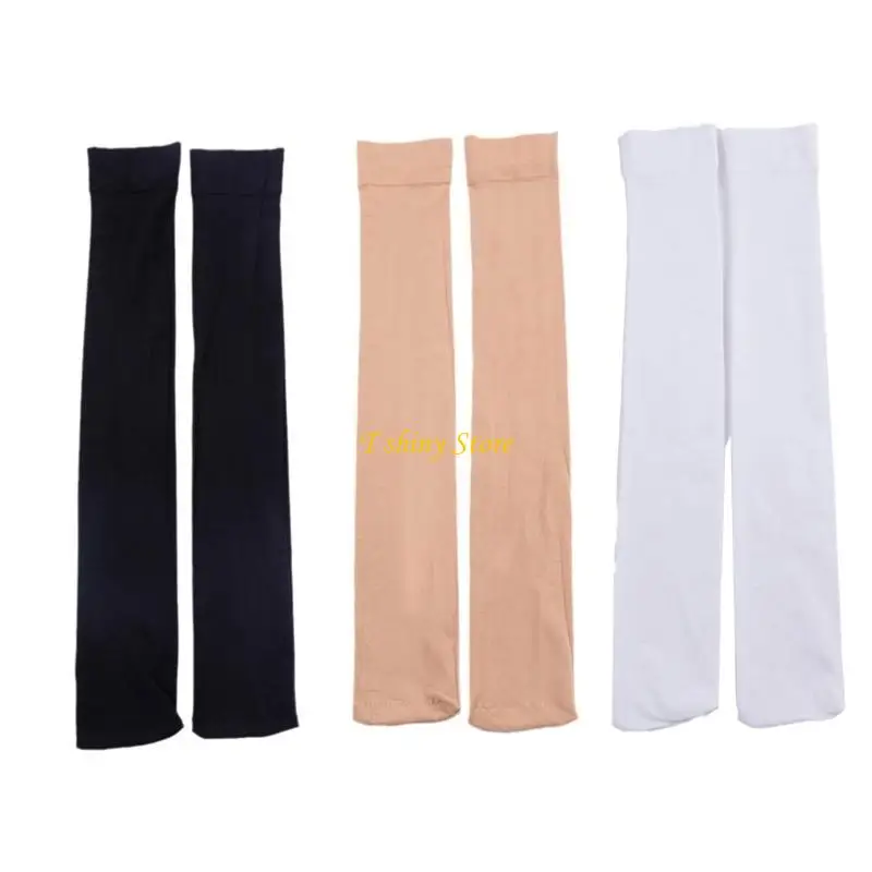 N58F – bas mollet pour femmes, rétro, Sexy, hauts aux genoux, longs, chaussettes antidérapantes