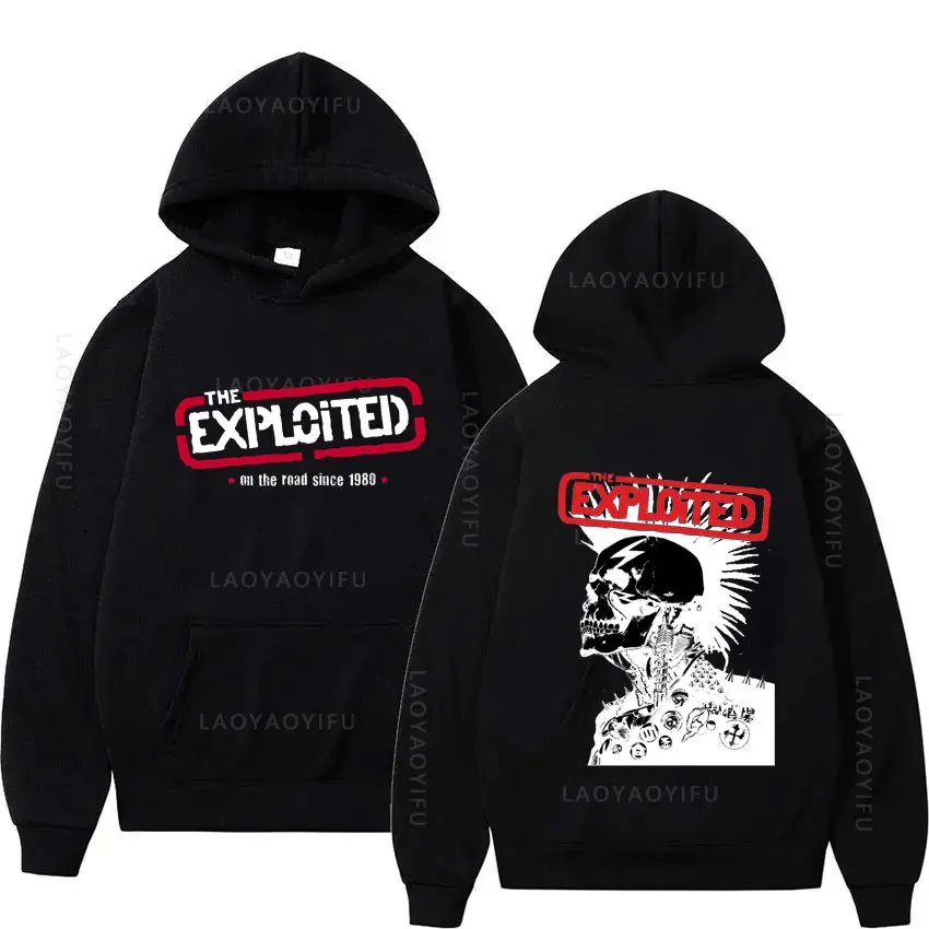 THE EXPLOITED Theme Men\'s Clothing Hooded Shirt Sweatshirts New Hoodies & Y2k Hoodie Hoody Sweatshirt Autumn Essentials Graphic