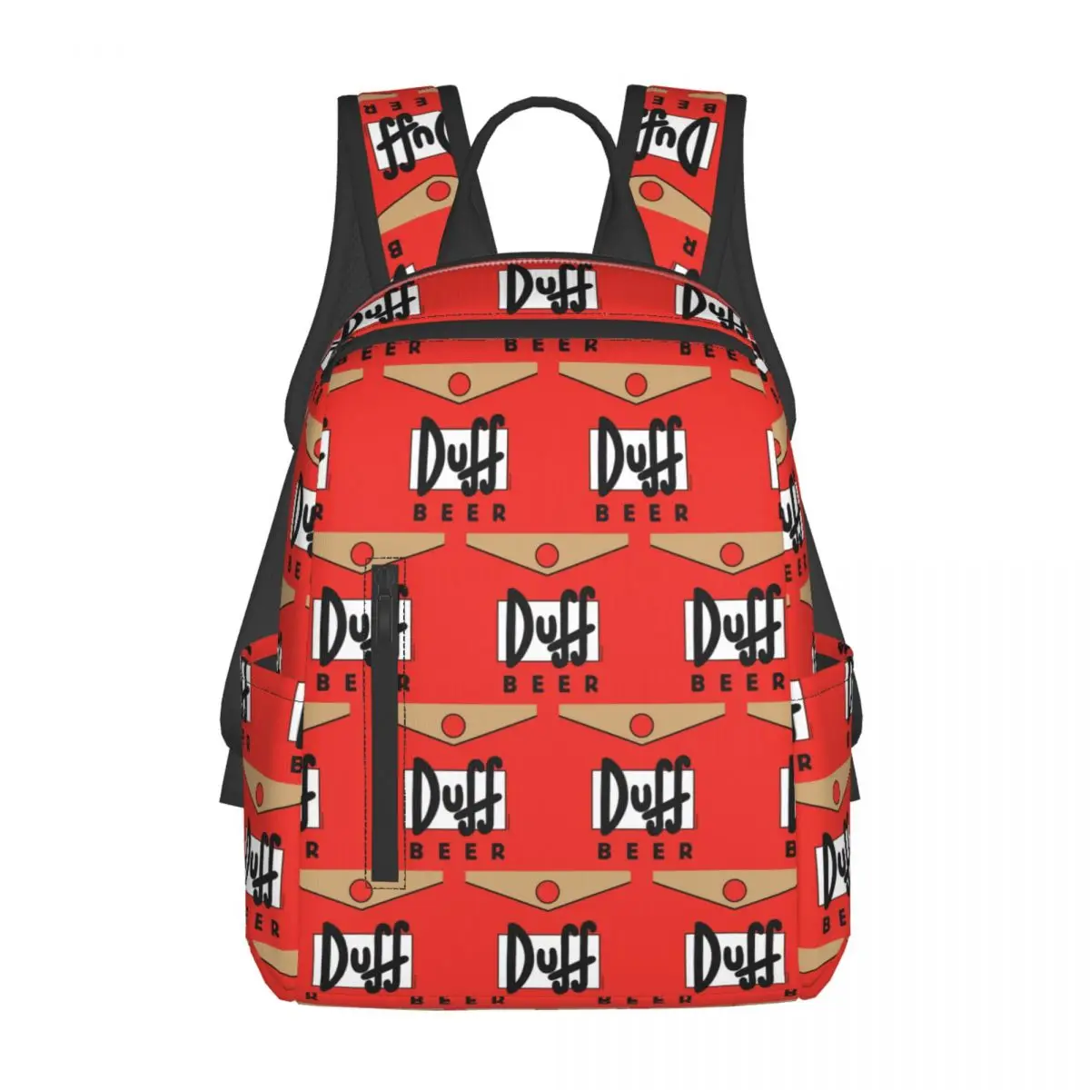 

Duff Beer Backpack Daypack Large Capacity Kids BookBag School Bag Shoulder Bags for Men Women