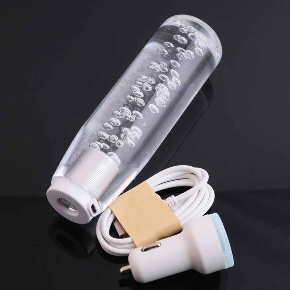 مقبض ناقل الحركة بإضاءة LED مع تصميم كريستالي متوافق مع معظم سيارات النقل اليدوي سهلة الاستخدام #3