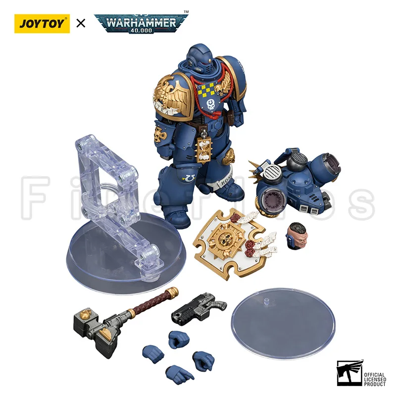 

[Pre-Order]1/18 JOYTOY Action Figure 40K Ultramarines Captain with Jump Pack and Relic Shield Anime Model Collection Toy