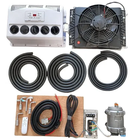 Original Evaporator Box Parking Air Conditioner 12V 24V Ac Electric Truck Roof Tractor Parking Car Vehicle Air Conditioner