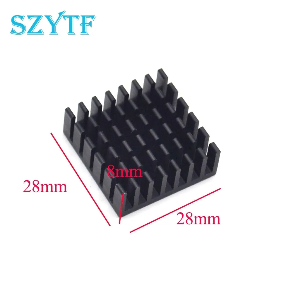 5pcs Heat sink 28*28*8MM (black slot) high-quality radiator