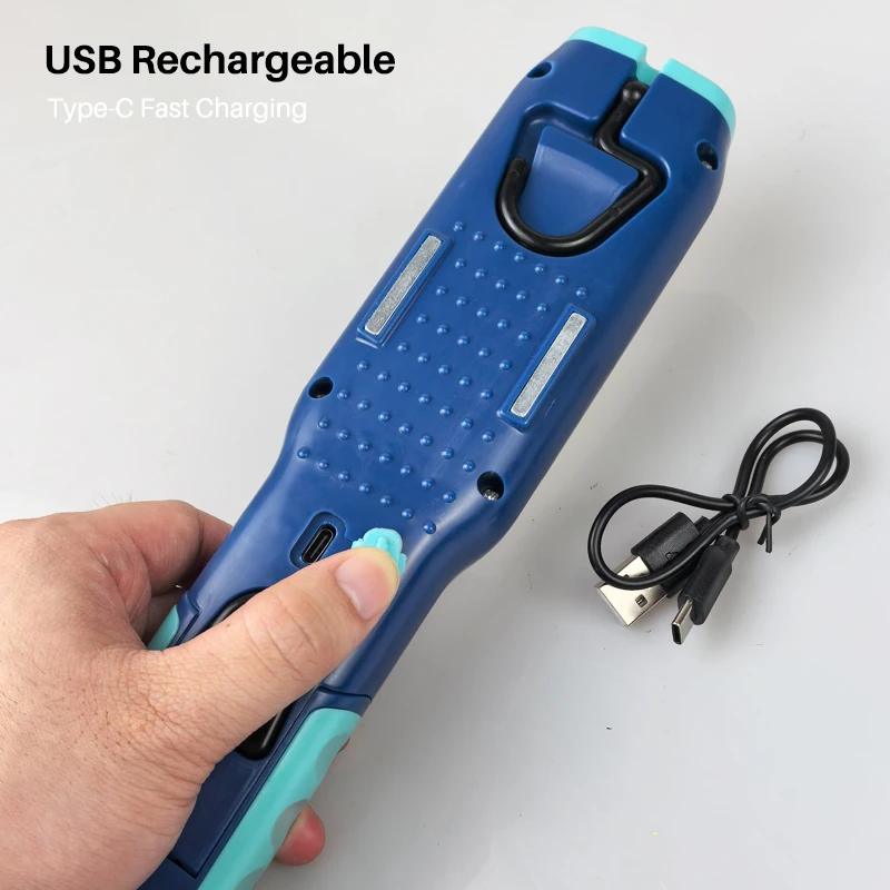 Super Bright Magnetic Work Light Type-c Rechargeable LED Flashlight for Workshop Car Repair Portable COB Flood Mechanic Light view 6