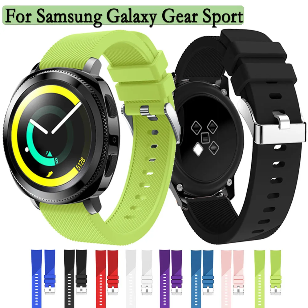 

20mm Soft Silicone Straps For Samsung Galaxy Watch 3 41mm Smart Watchband for Samsung Galaxy Gear Sport /Gear S2 Bracelet