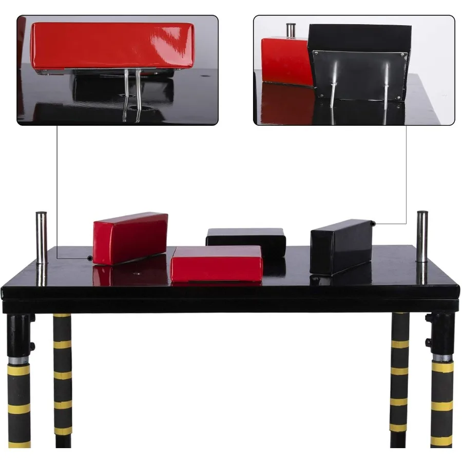 معدات اللياقة البدنية لطاولة المصارعة ذات الذراع القياسية مع مادة هيكل فولاذي مثالية للترفيه المنزلي أو المكتبي، Bla المتين