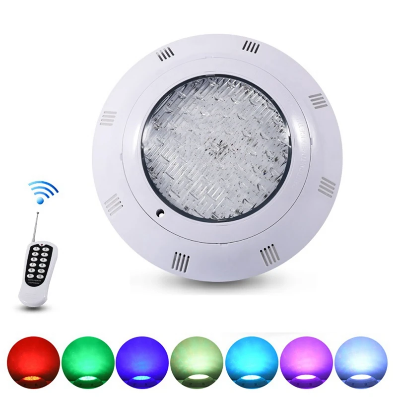 

RGB LED Pool Light With Remote Controller RGB Multi Color Outdoor LED Underwater IP68 Waterproof Lamp