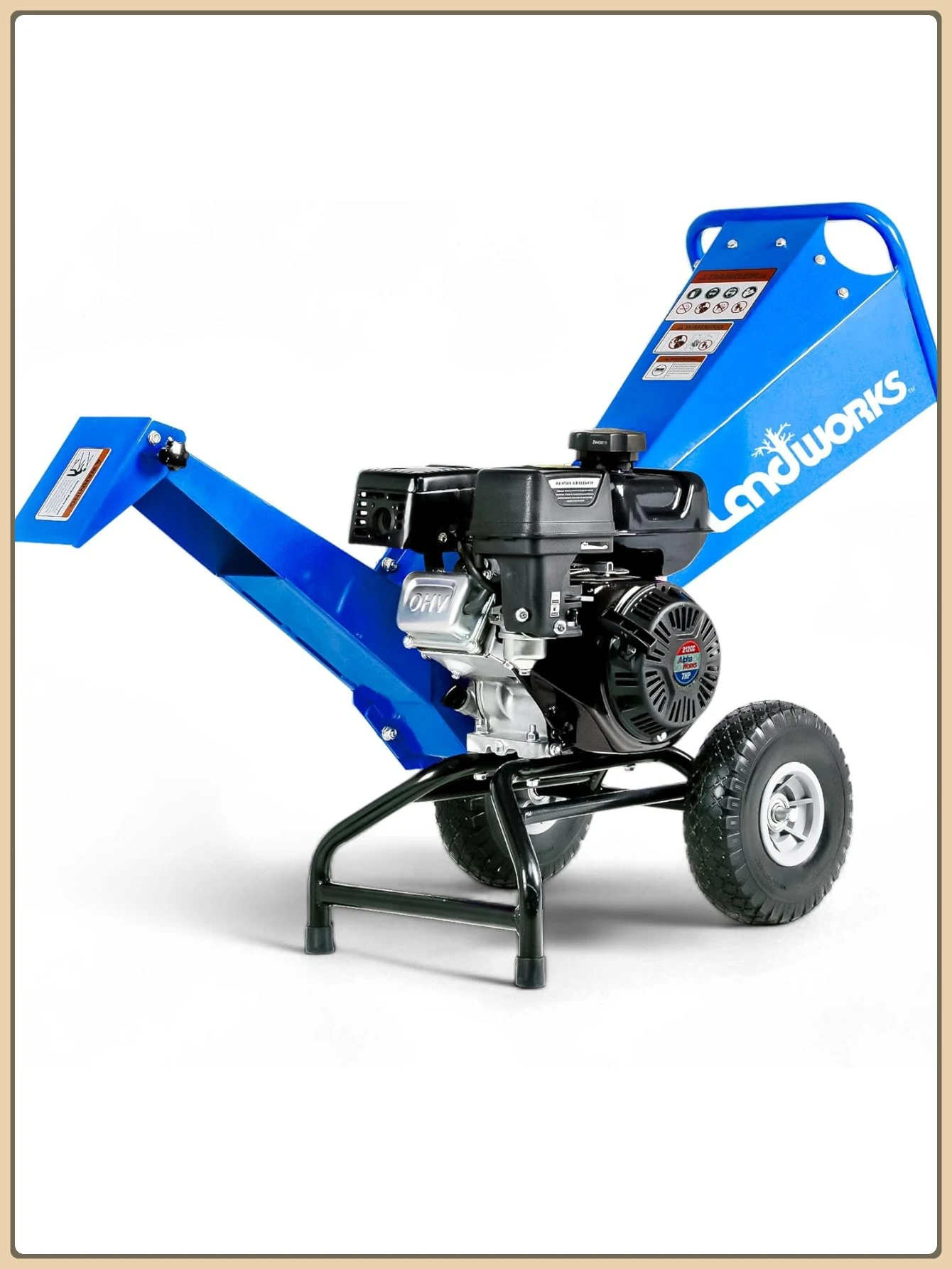 

Wood Chipper Shredder Mulcher, Heavy Duty, 7 HP Gas Powered, Compact Rotor Assembly, 3 Inch Max Capacity