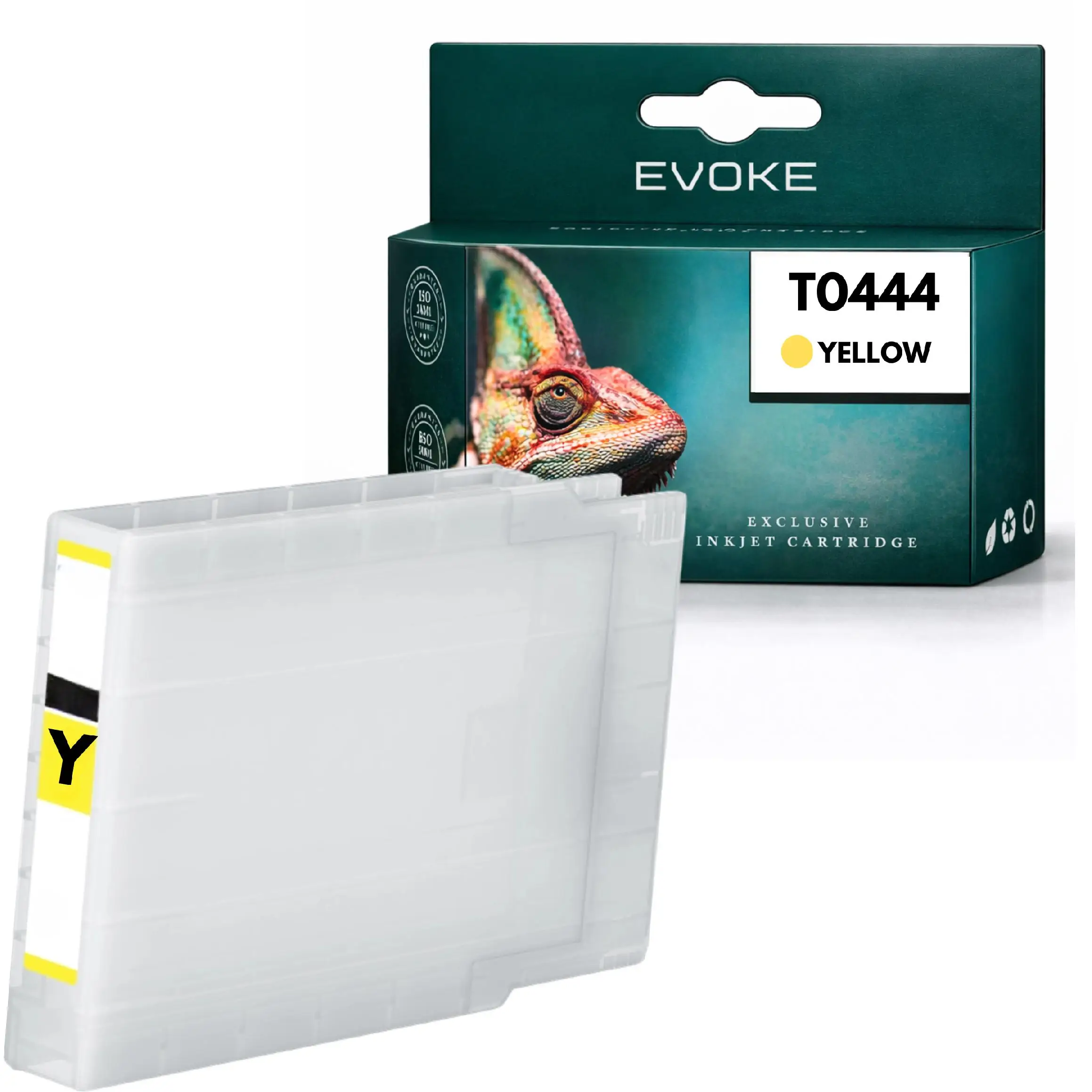 Evoke Compatibele Inkt voor Epson T0444 T-0444 Geel Stylus C64 C66 C84 C84N C84Wn C86 Cx3600 Cx3650 Cx4600 Cx6400 Cx6600