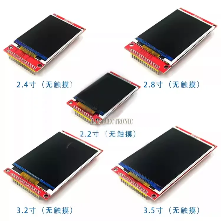 Módulo de pantalla táctil colorida, unidad SPI TFT LCD, 1,44, 1,8, 2,0, 2,2, 2,4, 2,8, 3,2, 3,5, 4,0, 480x320, ILI9341, ILI9488, 240x320