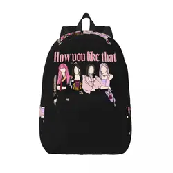 Fashion Black Backpack Pink Cute Cartoon Kawaii Backpacks Female Outdoor Style Soft School Bags Colorful Rucksack