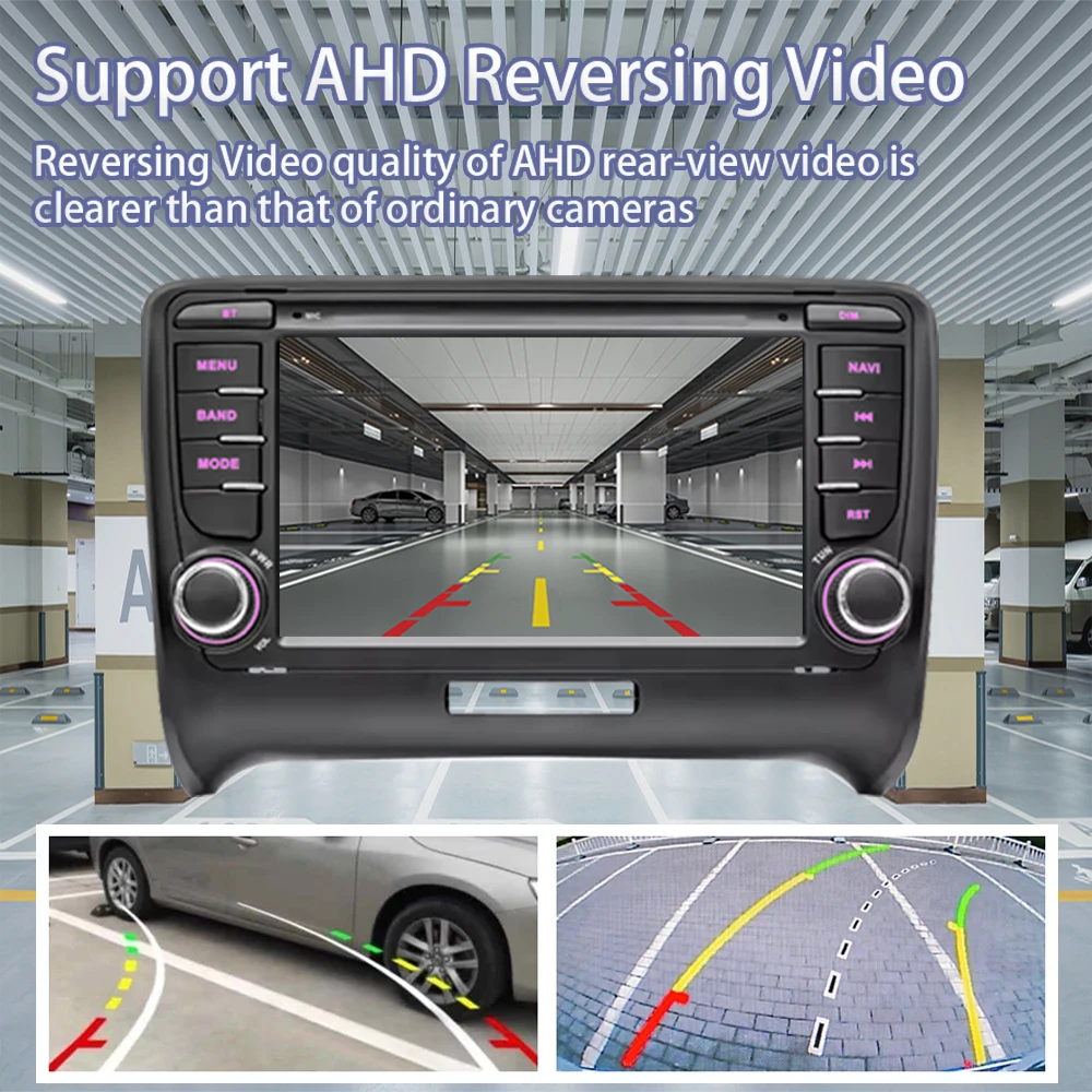 لأودي TT 2006 - 2014 Carplay أندرويد 13 راديو تشغيل السيارات اللاسلكي Carplay سيارة شاشة الوسائط المتعددة نظام تحديد المواقع DSP IPS 4G WIFI