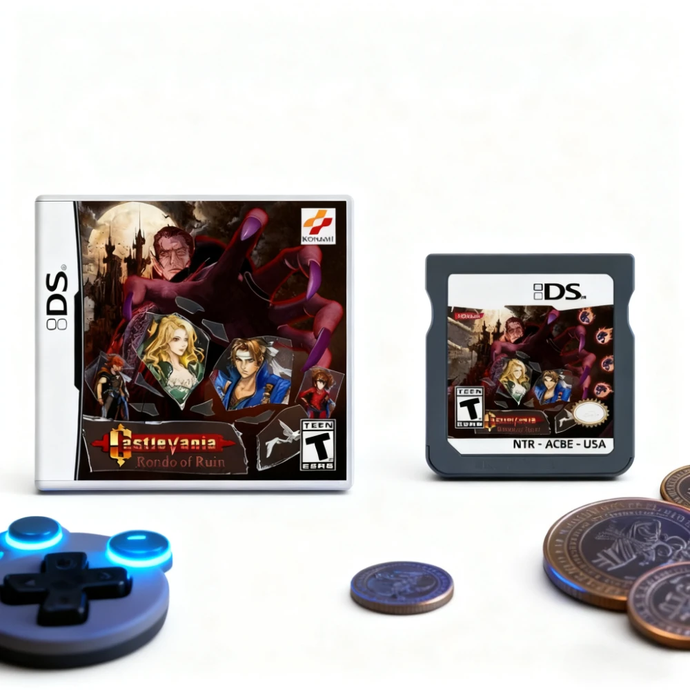 

Игровая карта NDS Castlevania Series Card Castlevania Rondo of Ruin Order of Ecclesia USA Version (версия R4 Card) для NDSL 2DS 3DS