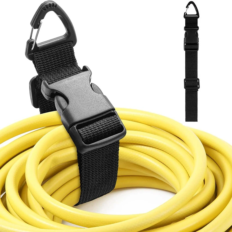 #1Pcs 45cm Black Adjustable Extension With 3-Axis Buckle - Heavy-Duty Storage Strap For Workshop & Garage Organization