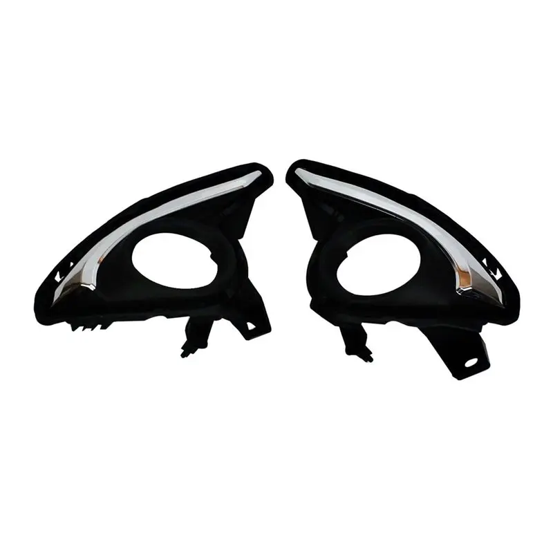 

A98M Fog Light Frame Accessories Front Bumper Fog Light Cover For Mazda 2 DJ DL 2015-2018