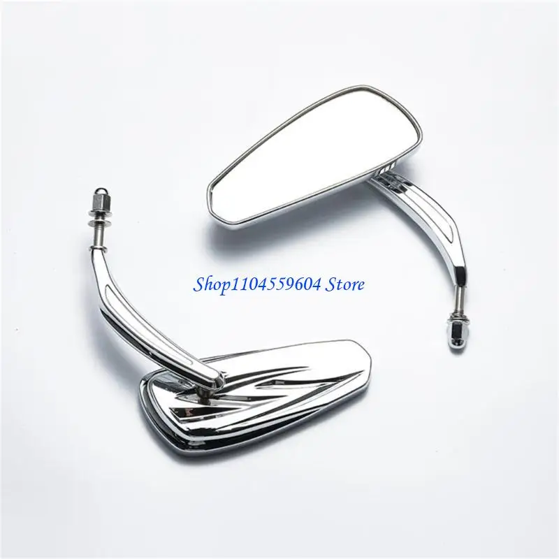 

12QM For XL1200X Motorcycle Flaming Side Rear View Reflector Mirror Adjustable 1 Pair