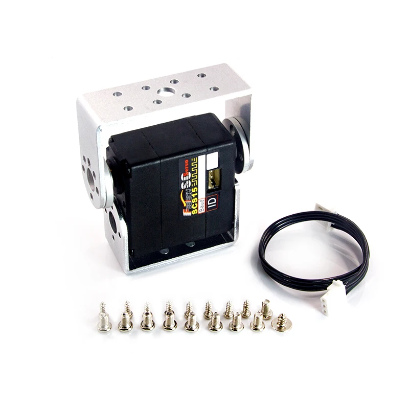 15KG Half-duplex Asynchrone Seriële BUS Servo Slimme Robotarm Ondersteuning 0-300 Graden Instelling en 360 Continue Rotatie