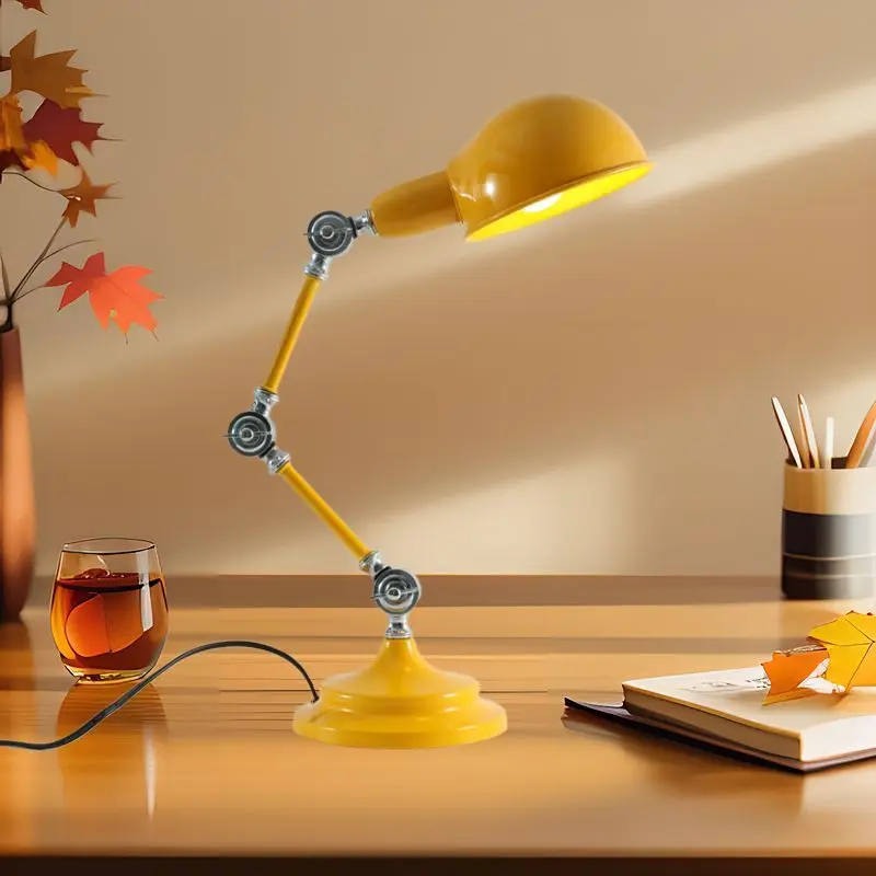 

Macaron Mechanical Desk Lamp Desktop Creative Lighting Industrial Style Minimalist Style Technology Plug in Reading Desk Lamp