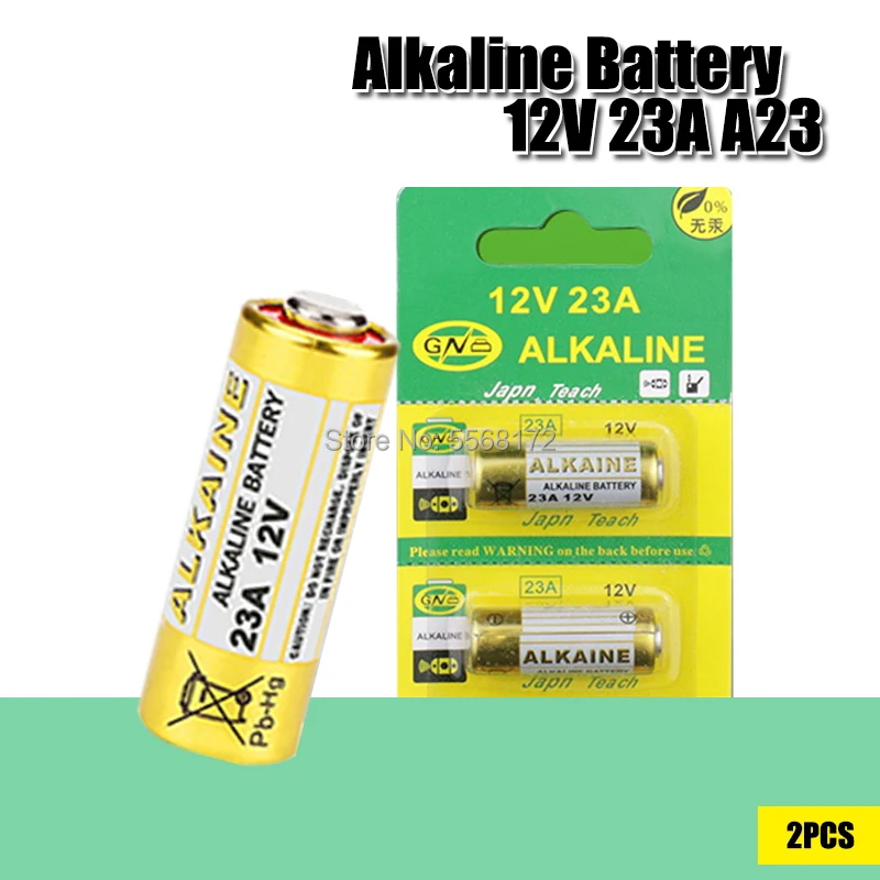 2 szt. Sucha bateria alkaliczna 12V 23A 21/23 A23 E23A MN21 MS21 V23GA L1028 małe baterie do zabawek, dzwonka do drzwi, pilota itp