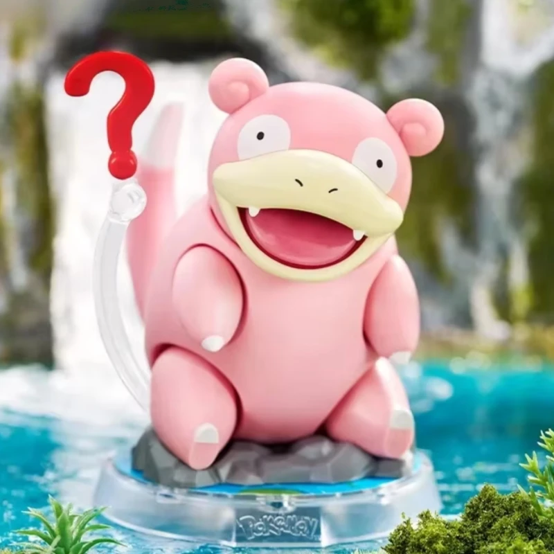 BLOKEES Building Block Doll Pokémon Psyduck Pikachu Splicing Model Scorbunny Slowpoke Ornaments Movable Toy Gifts