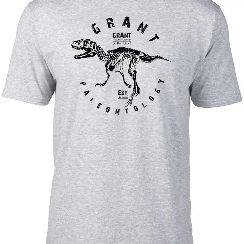 Grant Paleontology Men's T Shirt Jurassic Dinosaur Park Film Movie Raptor