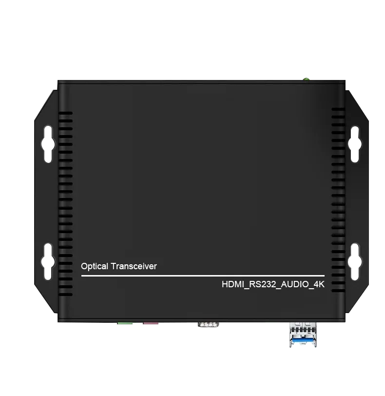 4k@30Hz HDMI Optical Fiber Extender With LC RS232 EDID Audio MIC Up To 20KM HDMI To Fiber Extender