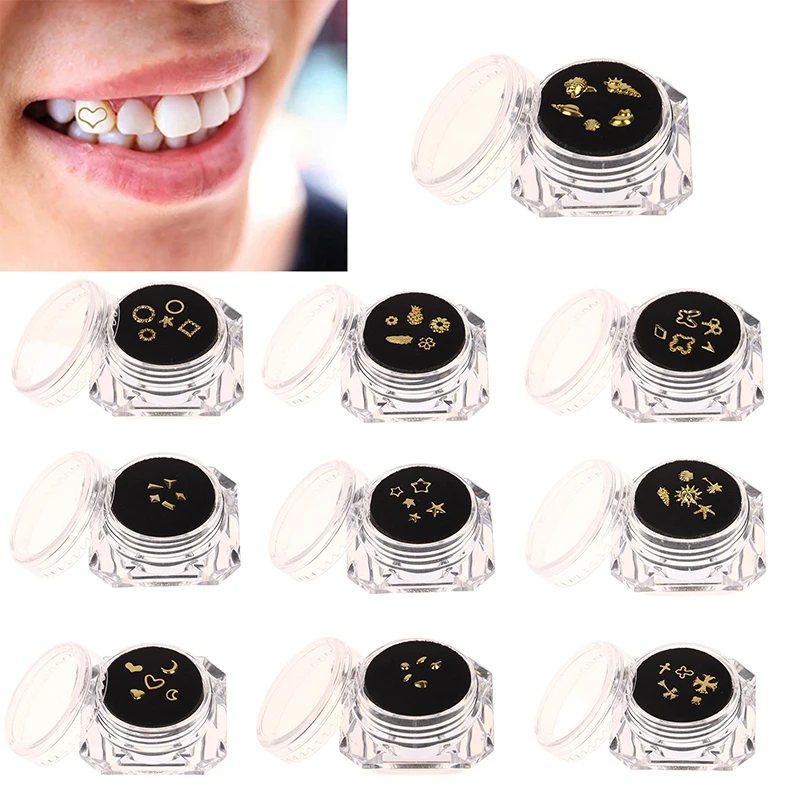 

5pcs/Box Fashion Teeth Gems Kit Tooth Jewelry Diamonds Whitening Teeth Whitening Ornaments Denture Acrylic Dental Products