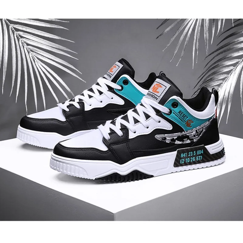 

2024 Men's Shoes New Breathable Small White Shoes Korean Version Trend Versatile Casual Shoes Wear-resistant Sneakers Board Shoe