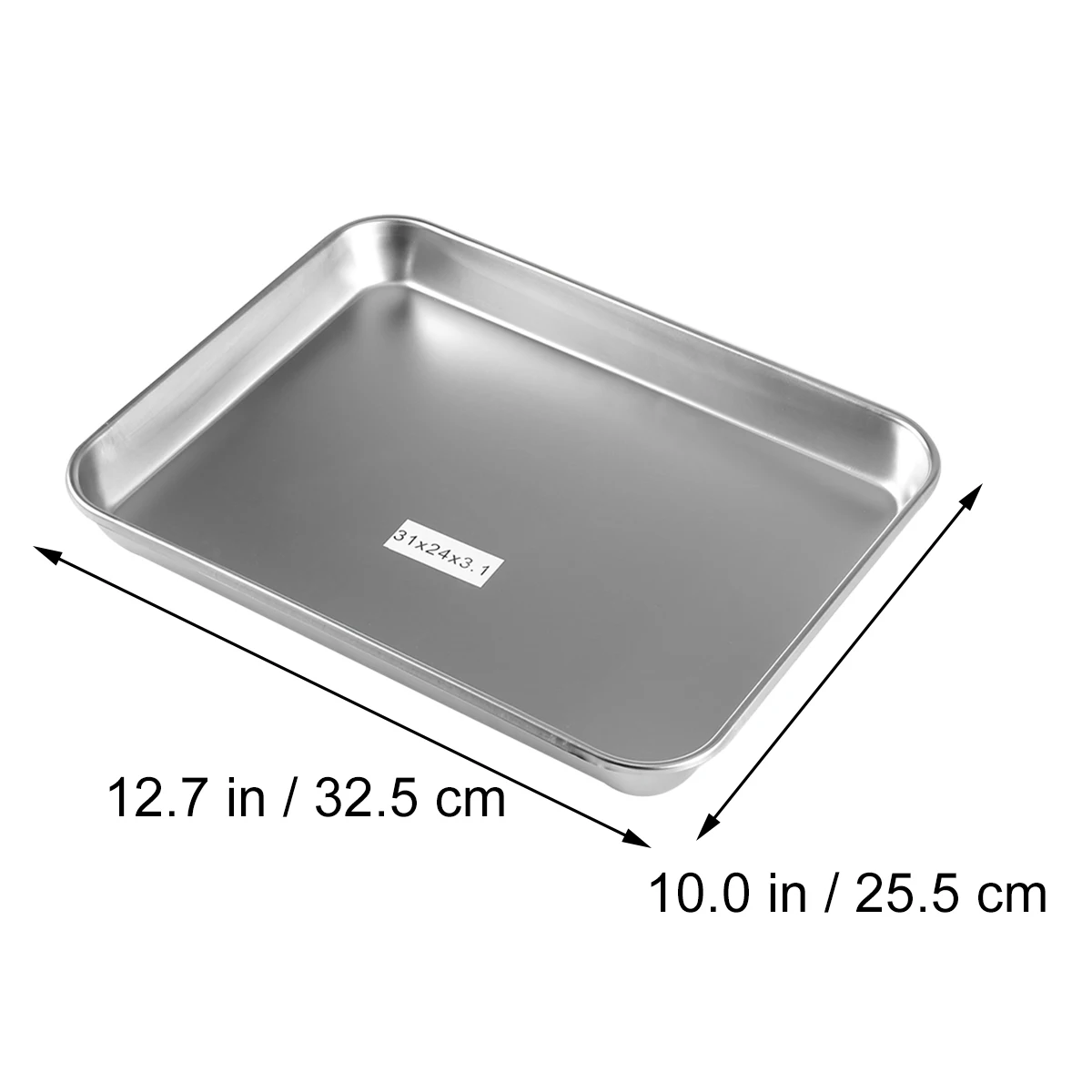 

Stainless Steel Tray Reusable Rectangular Instrument Tray For Medical Surgical Veterinary Dentistry Use Flat Hospital