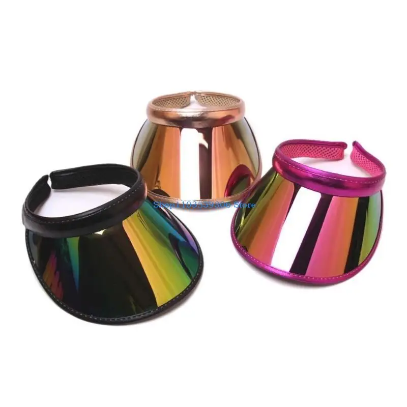 400A قبعة الشمس للمرأة المراهقين للجنسين في الهواء الطلق الملونة قبعة بواقٍ للشمس واسعة حافة الربيع الصيف المضادة للأشعة فوق #2