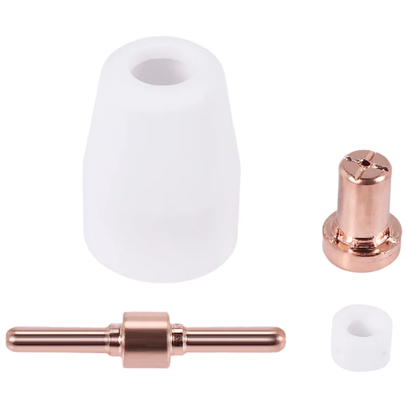 

A76K 60 Pcs/Set + Red Copper Air Plasma Cutting Cutter Consumables Extended TIP Nozzles Electrode For PT31 LG40 Torch CU