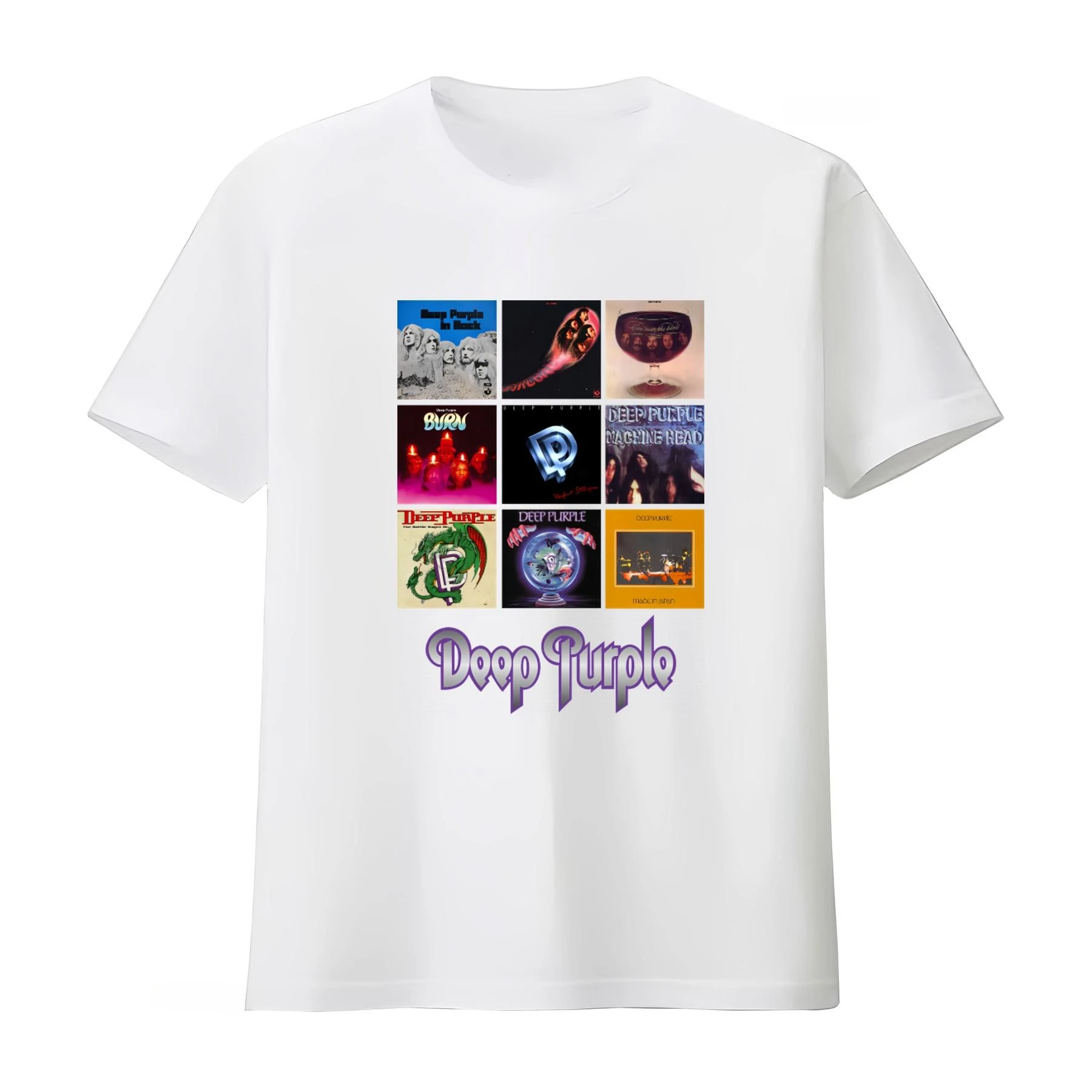 Rock Band Deep Purple T-Shirt Ian Gillan Roger Glover Burn