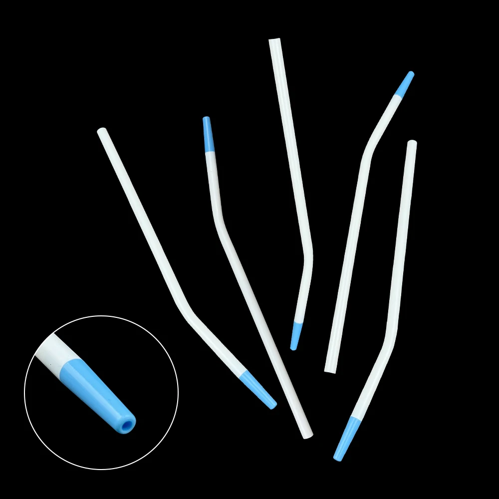 20 قطعة/صندوق المتاح اللعاب القاذف الجراحية شفط نصائح عيادة طب الأسنان أنبوب شفط طويل سليم نوع الأسنان اللعاب القاذف أداة #4