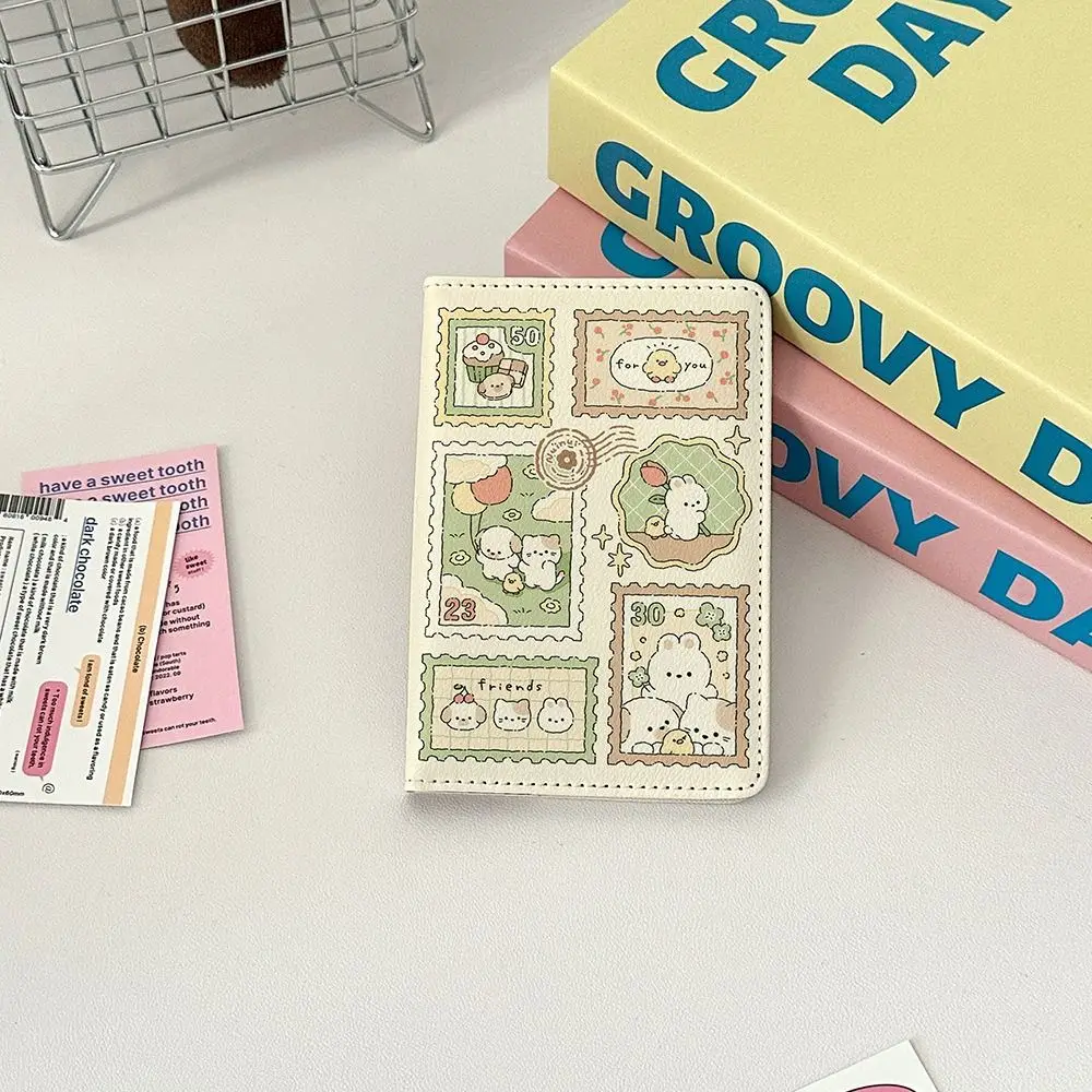 

Обложка для паспорта с мультяшным кроликом, многофункциональная обложка для паспорта из искусственной кожи, прямоугольная водонепроницаемая дорожная сумка для документов, унисекс