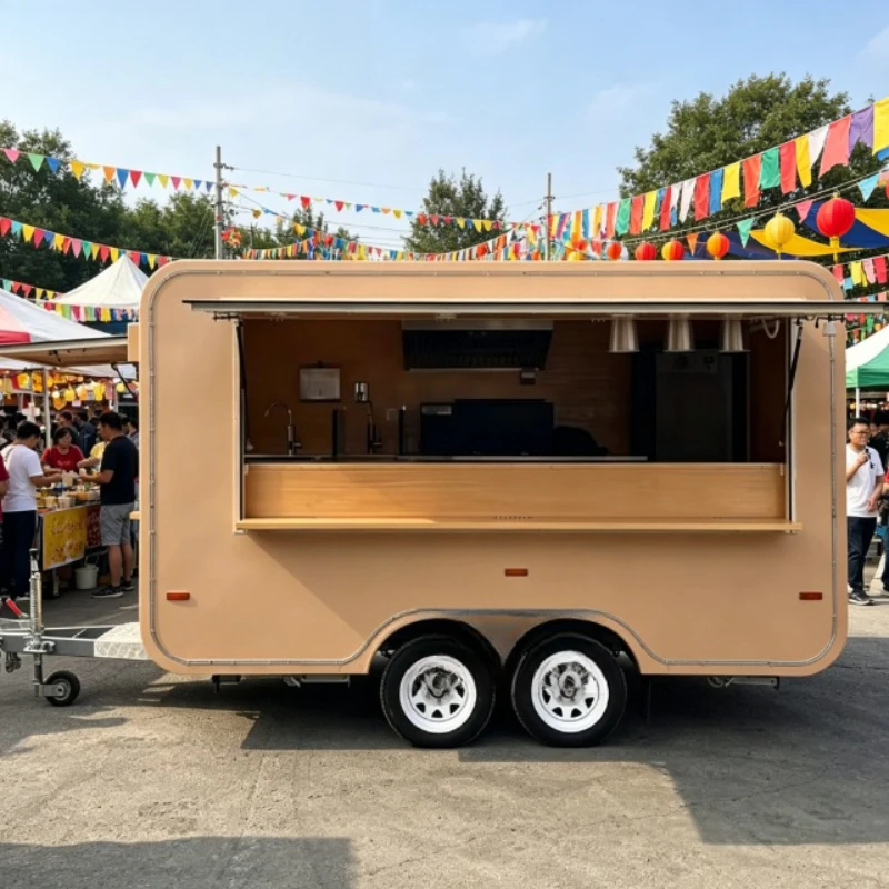 Coffee Tea Van - Food Truck Retrò per Caffetteria, Rimorchio