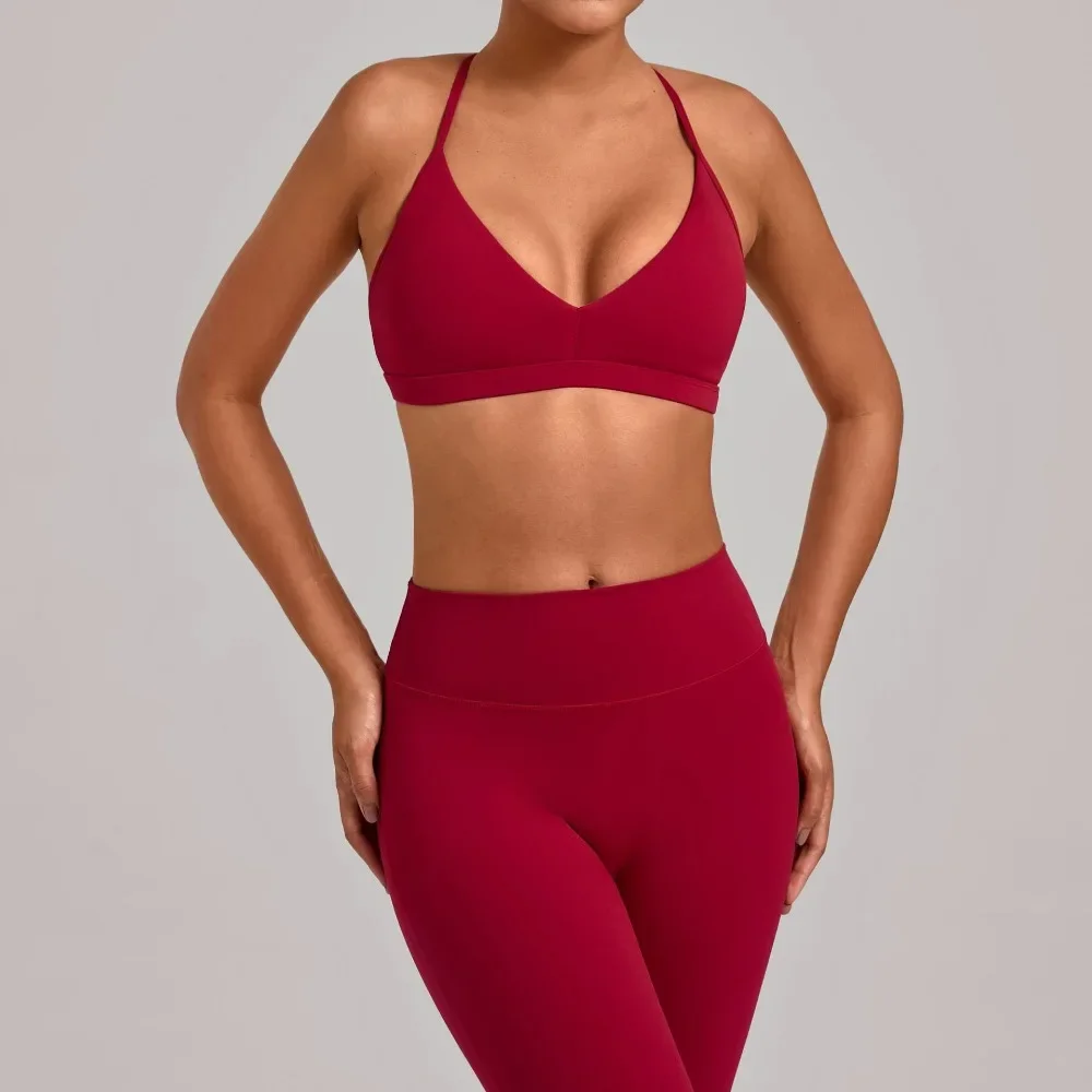 Gym Workout Fitness Top Adjustable Strap Yoga Bras Hollow Out Back Versatile Sports Bra Fitness Running Sports Bra for Women