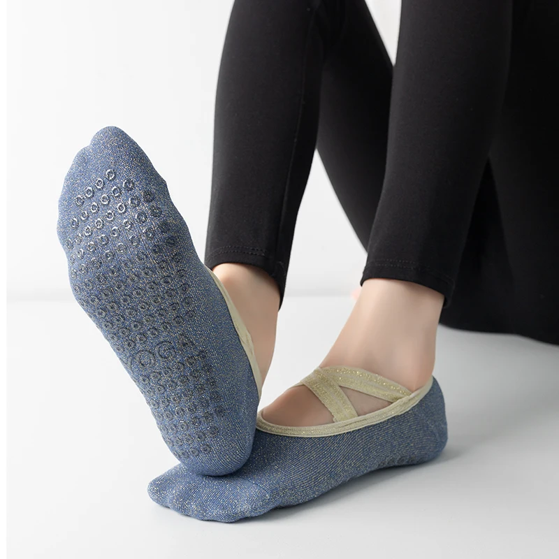 Chaussettes de yoga coordonnantes pour femmes, respirantes, avec bandage, pour le sport, la danse, le ballet, l'entraînement, le fitness, la gymnastique, 2022