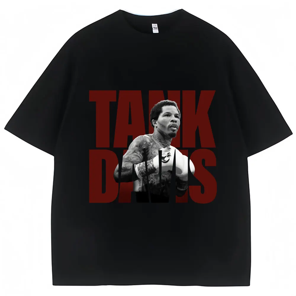 Limted Tank Gervonta Davis Graphic T Shirt Vintage Boxing T Shirts Oversized Men 100% Cotton Boxer Fans Gifts Tee Shirts